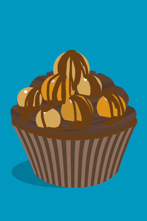 Toffee Popcorn Cupcake