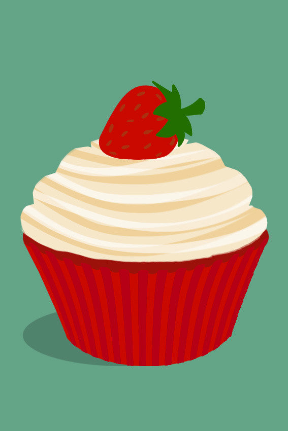 Strawberries & Cream Cupcake